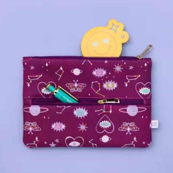 Aura Space Scene Heat Sensitive Pencil Pouch - Picture 2 of 5